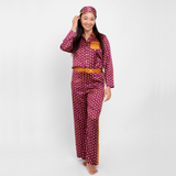 Burgundy Stars Pyjama Set