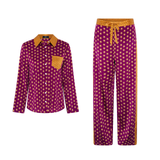 Burgundy Stars Pyjama Set