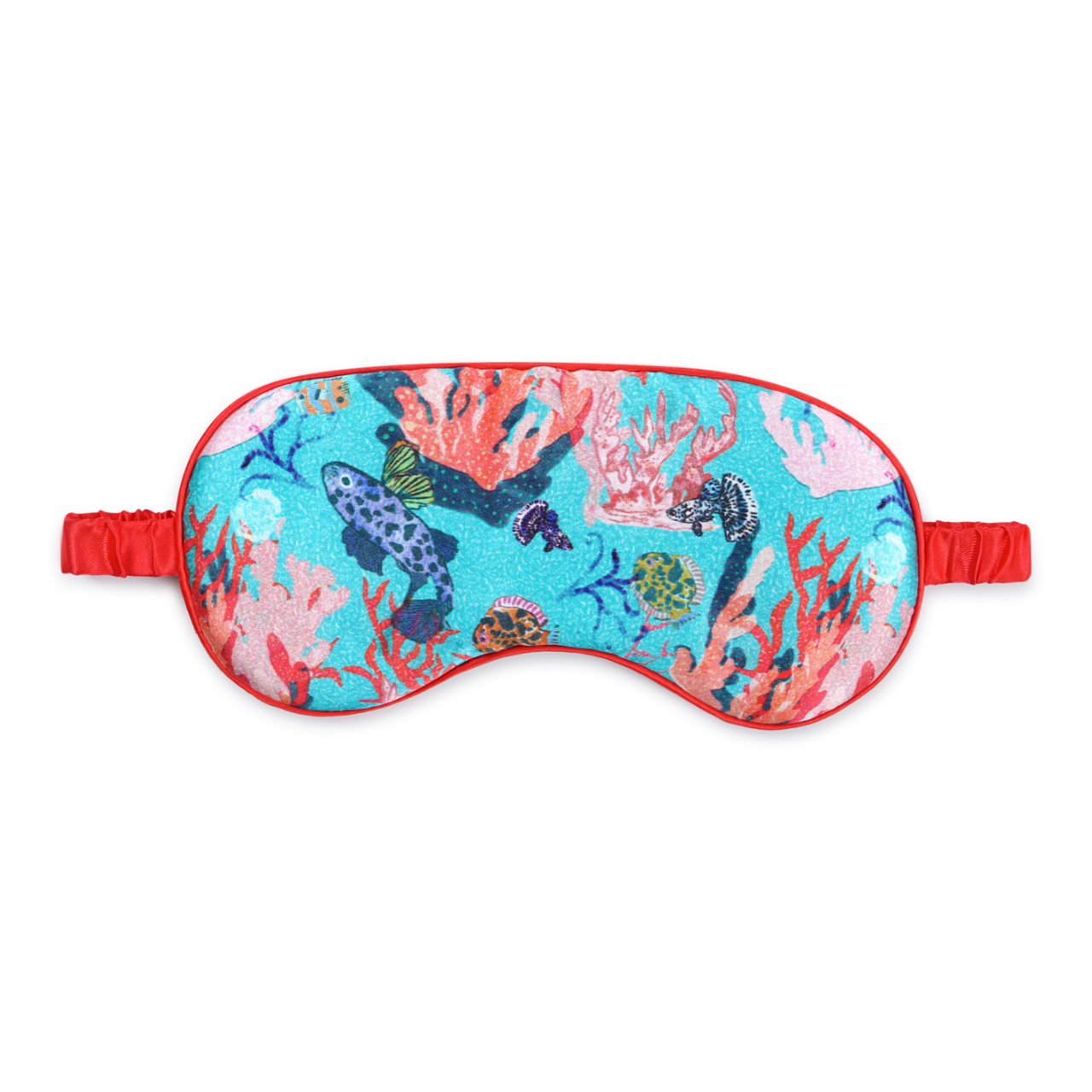 Underwater Coral Silk Eye Mask