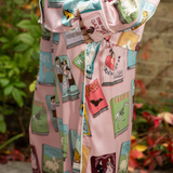 Book Covers Silk Pyjamas in Pale Pink