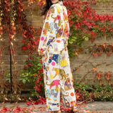 Leopards Can't Change Their Spots Cotton Pyjamas in Ivory