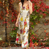 Leopards Can't Change Their Spots Silk Slip Dress in Ivory