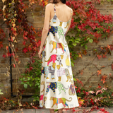 Leopards Can't Change Their Spots Silk Slip Dress in Ivory