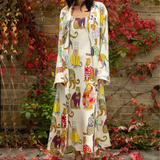 Leopards Can't Change Their Spots Silk Slip Dress in Ivory