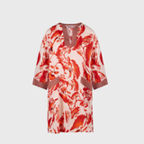 Karma on the Rocks Wabi Short Dress in Bonzai Coral