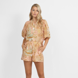 Italian Coast Rose Balloon Shirt