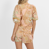 Italian Coast Rose Balloon Shirt