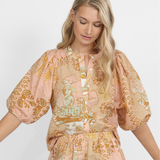 Italian Coast Rose Balloon Shirt