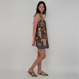 Bali Tiger Brown Short Dress