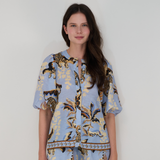 Bali Tiger Light Blue Balloon Shirt