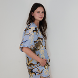 Bali Tiger Light Blue Balloon Shirt