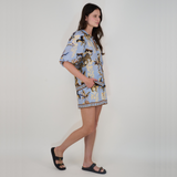 Bali Tiger Light Blue Balloon Shirt