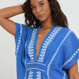 Lemlem Gasira V Neck Caftan