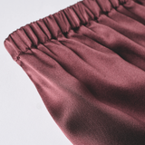 Basic Seduction Silk Pyjama in Burgundy