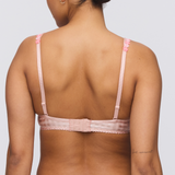 Avero Tiny Heart Shape Padded Bra in Powder Rose