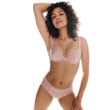 Avero Tiny Heart Shape Padded Bra in Powder Rose