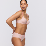 Avero Tiny Heart Shape Padded Bra in Powder Rose