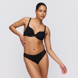 Cyrile Padded Heart Shape Bra in Black