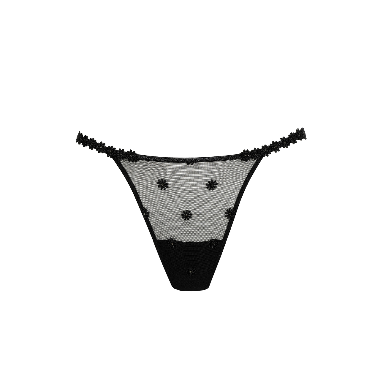 Daisy Mini Thong in Black