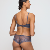 Jane Horizontal Seam Bra in Blue Shadow