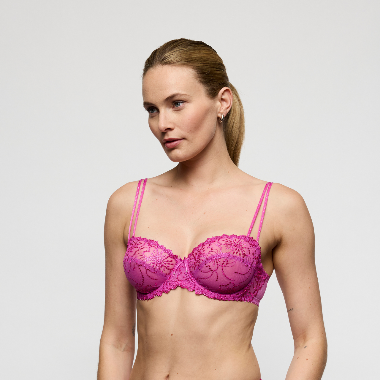 Jane Horizontal Seam Bra in Orchid Bliss