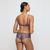 Jane Luxury Thong in Blue Shadow
