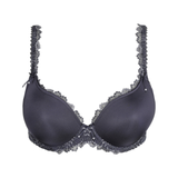 Jane Padded Heart Shape Bra in Blue Shadow