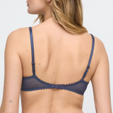 Jane Push Up Bra in Blue Shadow
