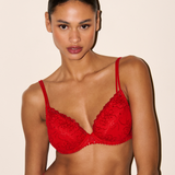Jane Push Up Bra in True Red