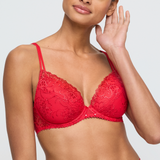 Jane Push Up Bra in True Red