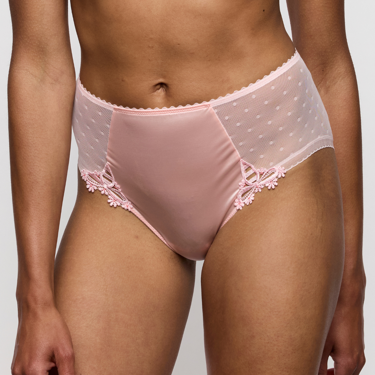 Noova High Waist Briefs in Gardenia Rose
