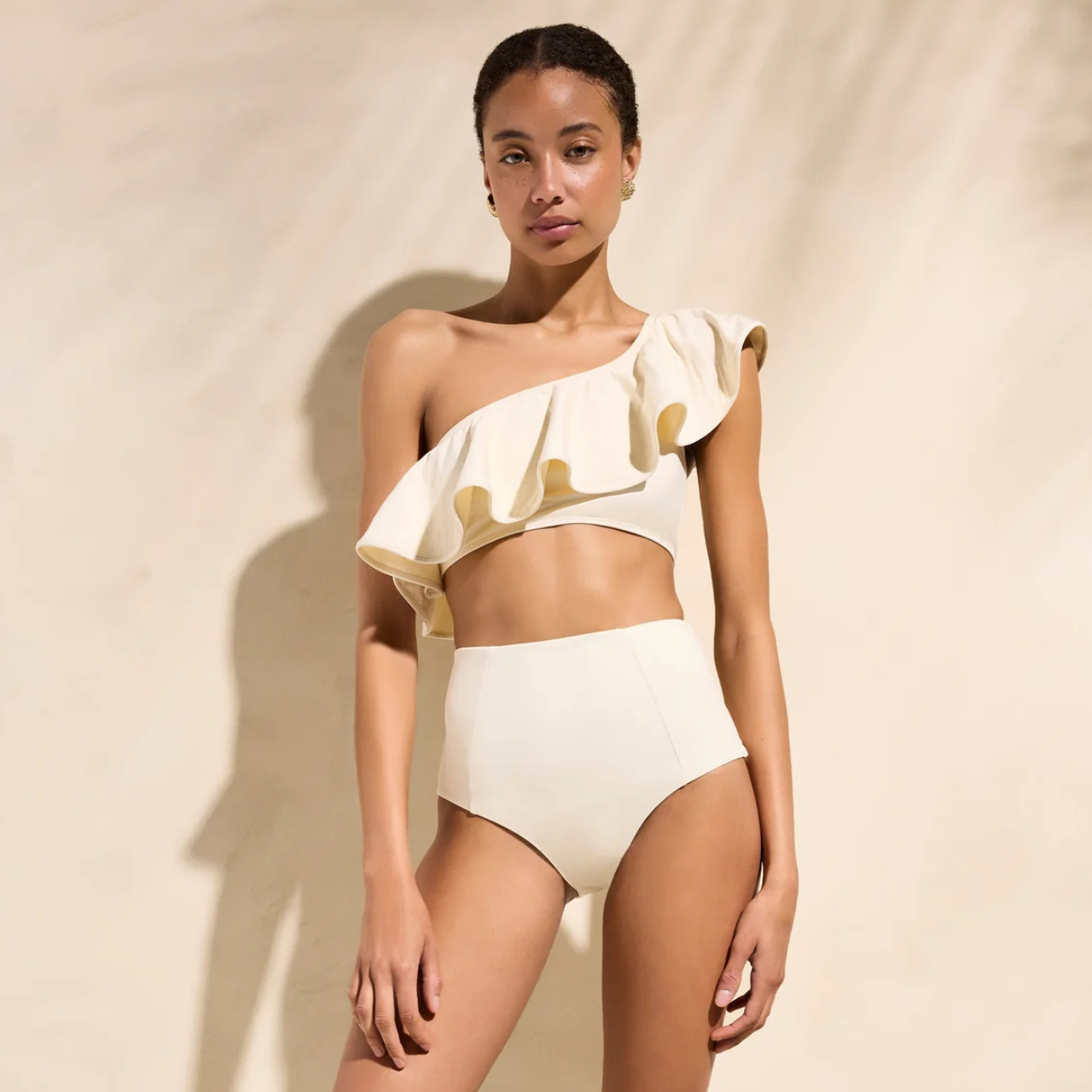 Marie Oliver Doris Bikini Top and Misha Bottom Set in Turtledove