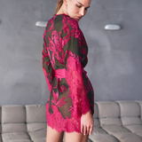 Barbara Silk and Lace Robe