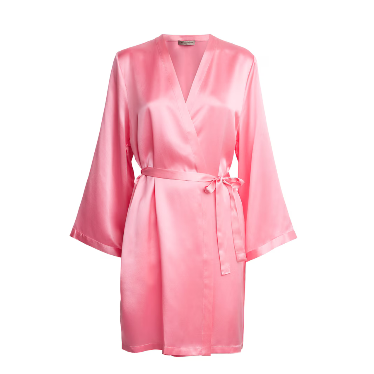Calista Silk Robe In Pink