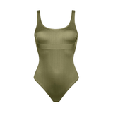 Elyon Padded Swimsuit in Satin Moss