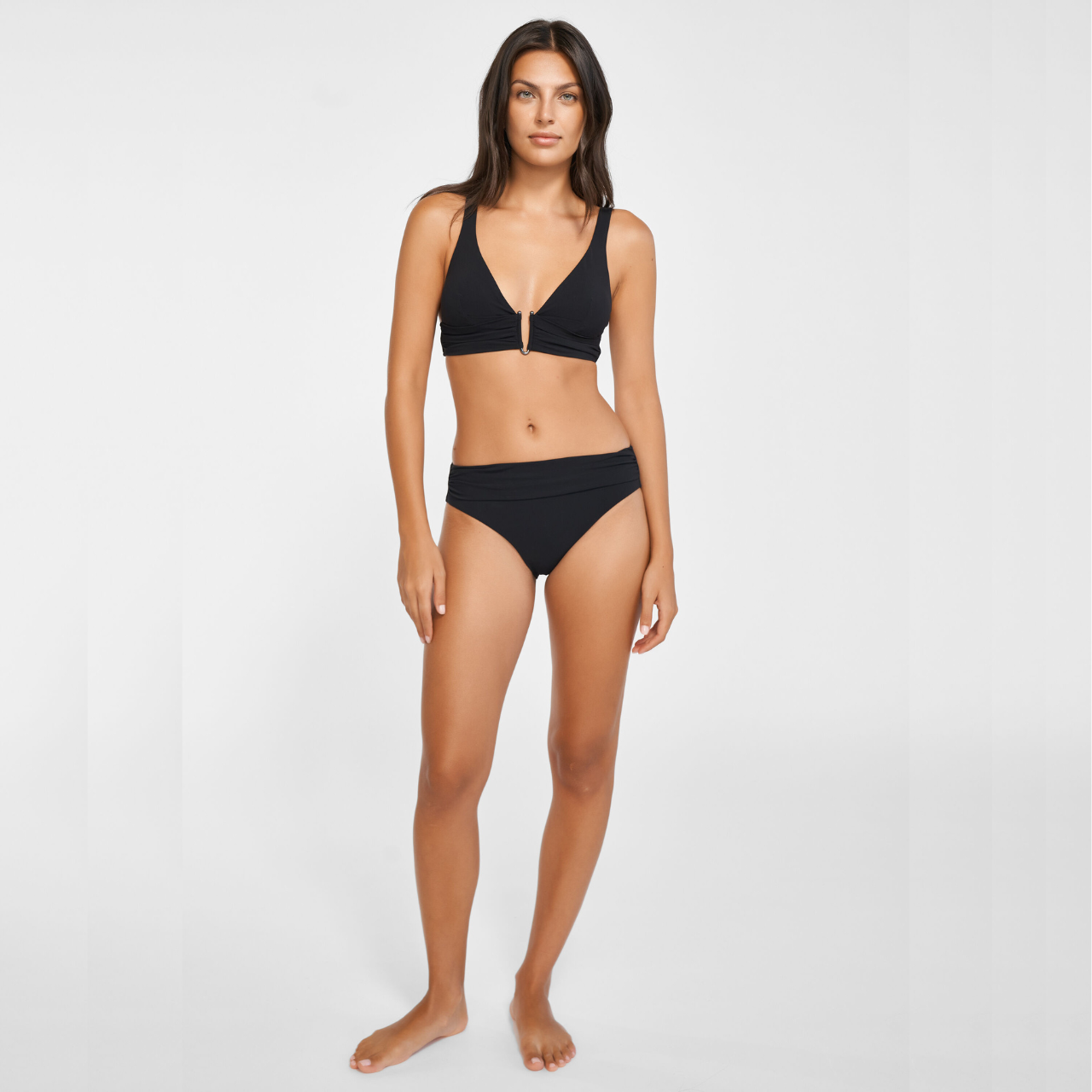 Honesty Padded Bikini Set in Black