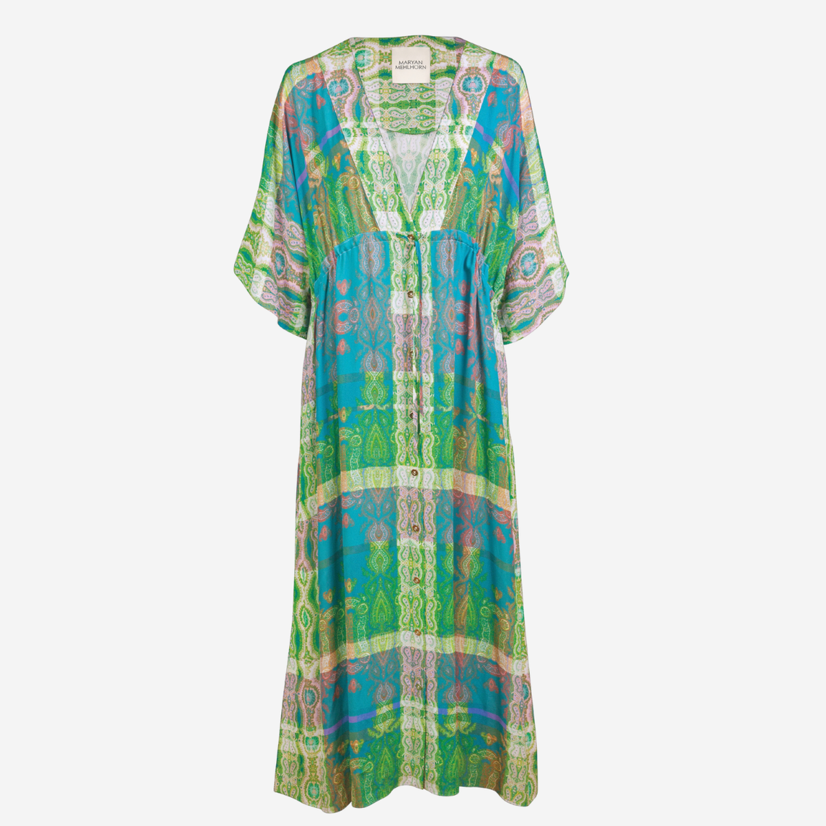 Jacquard Blue Tapestry Dress
