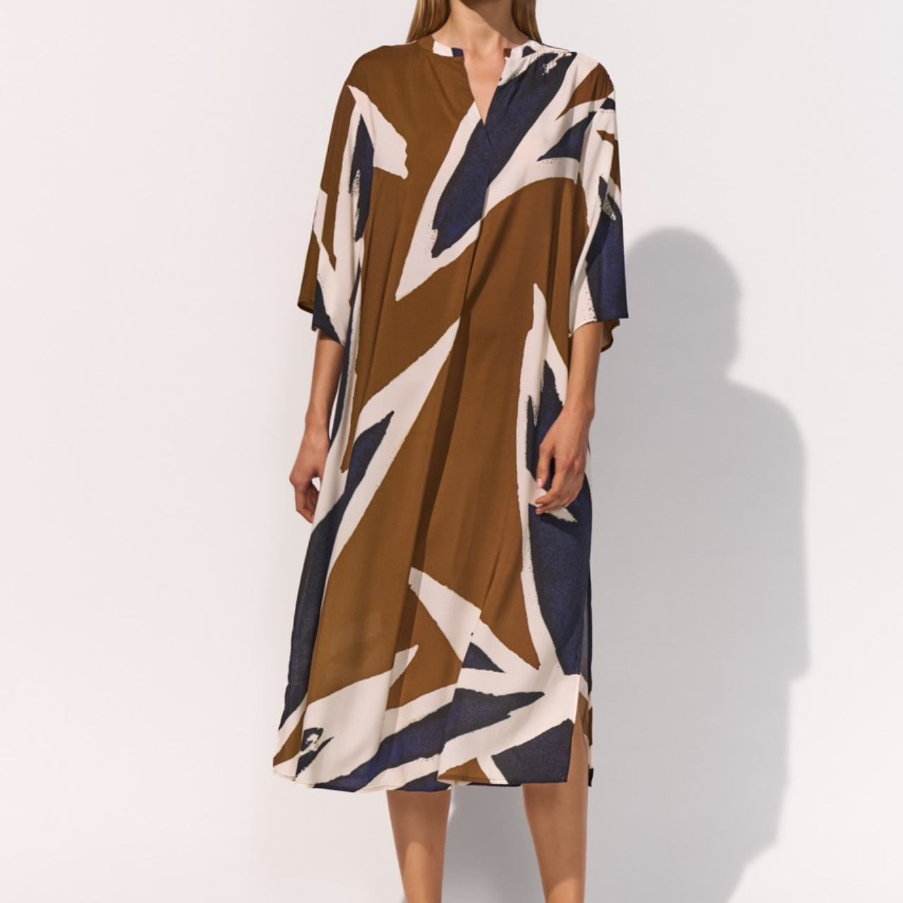Nomade Kaftan Dress in Nocturne Clay