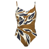 Nomade Underwired Ruched Swimsuit in Nocturne Clay