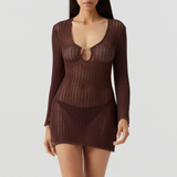 Ellis Brown Short Knit Dress