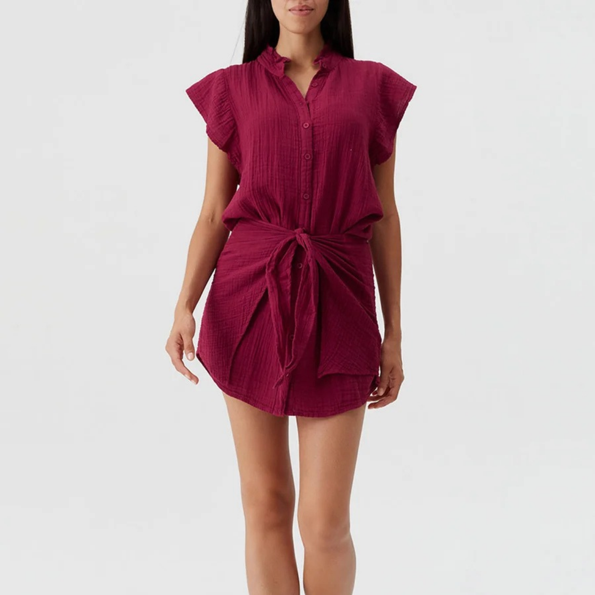 Lucinda Burgundy Dress