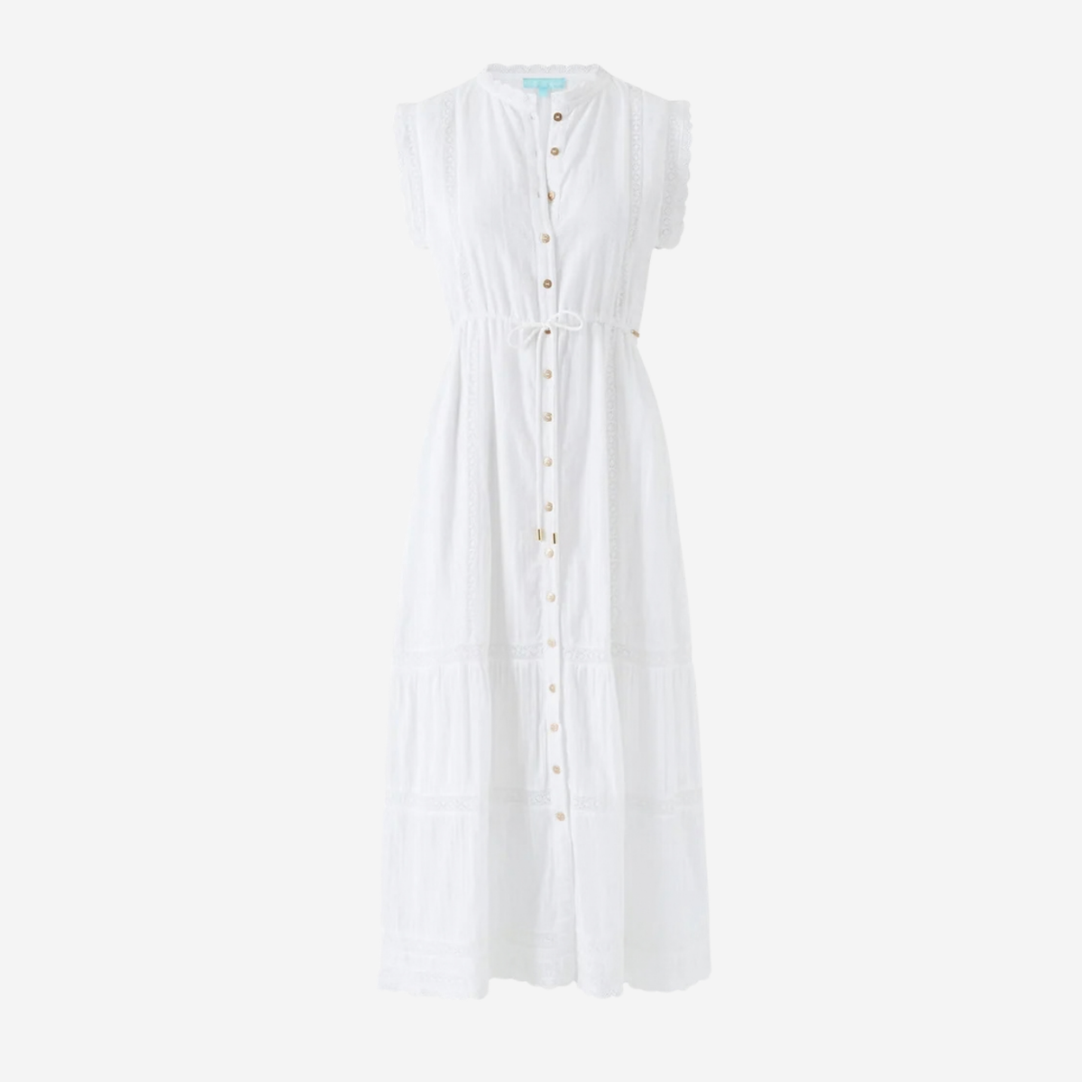 Raffie Dress in White