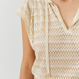 Remi Gold Short Knit Dress