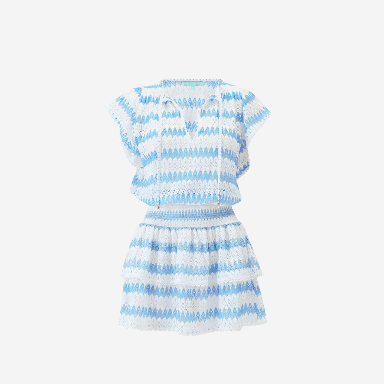 Remi White/Oasis Short Knit Dress
