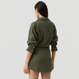 Sara Olive Dress