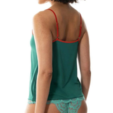 Serie Poetry Vogue Spaghetti Camisole in Opal Green