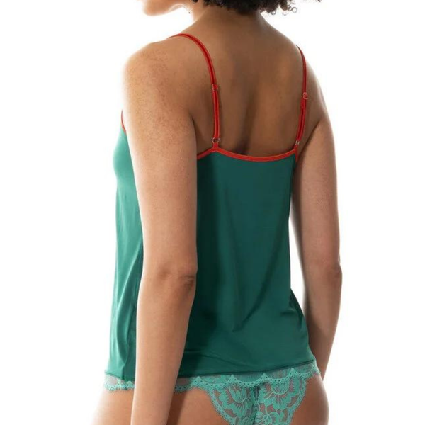 Serie Poetry Vogue Spaghetti Camisole in Opal Green