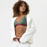 Serie Poetry Vogue Triangle Padded Bra in Beau Bordeaux