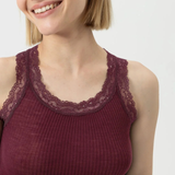 Serie Wool Expressive Tank Top in Boysenberry