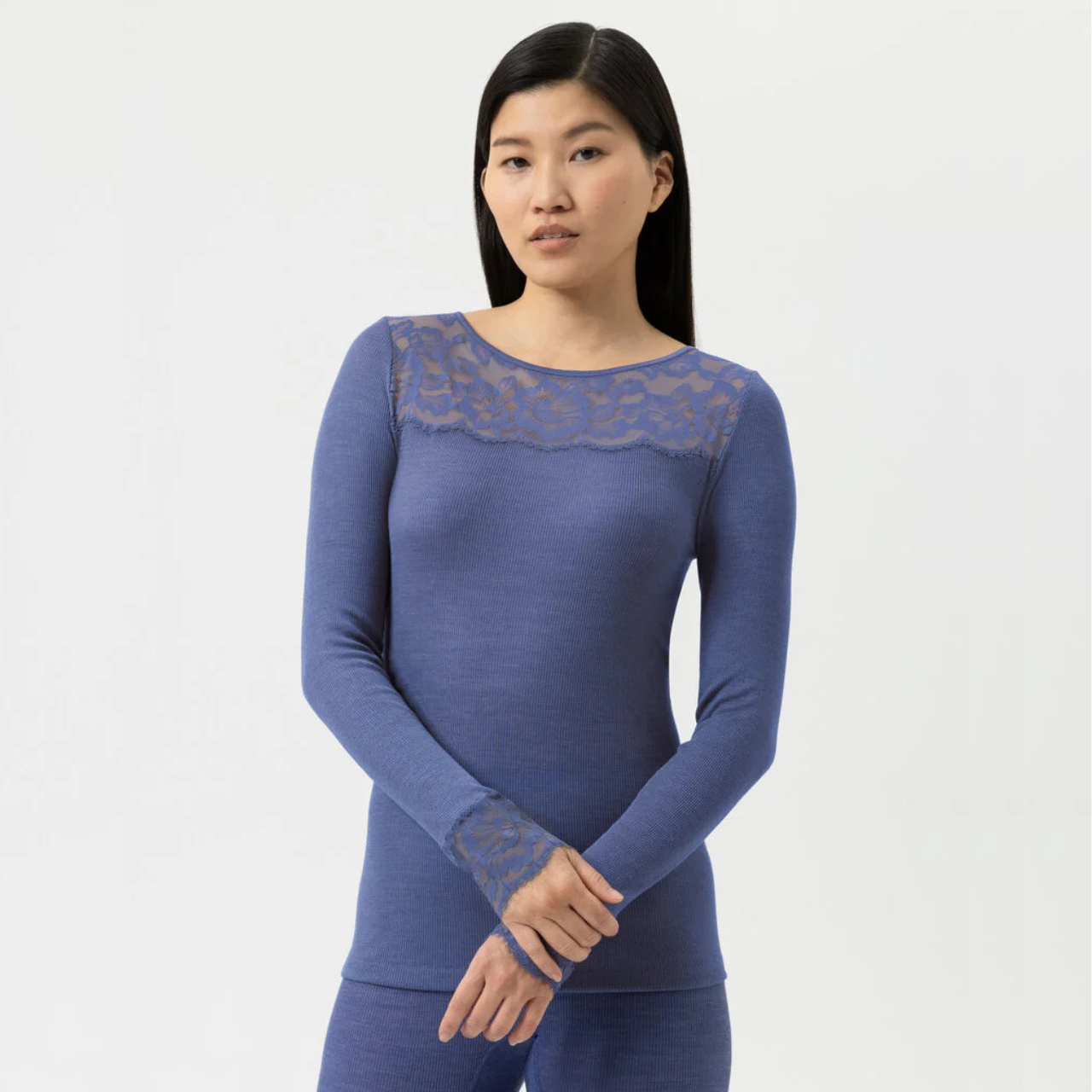 Serie Wool Love Long Sleeved Top in Astral Night